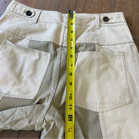 Ulla Johnson August Two Tone Cotton Twill Straight Leg Pants 6 Cropped - Picture 11 of 14